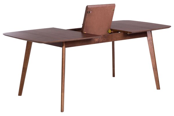 Rozkládací jídelní stůl MADOX Tmavý ořech 150/190 cm 90 cm