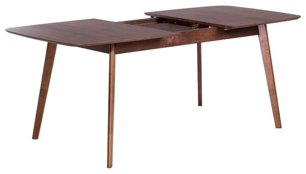 Rozkládací jídelní stůl MADOX Tmavý ořech 150/190 cm 90 cm