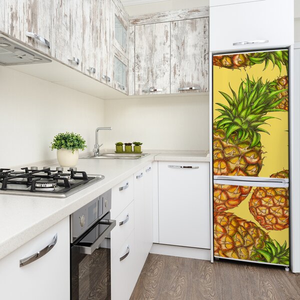 Nálepka na ledničku do domu Ananasy FridgeStick-70x190-f-112911830