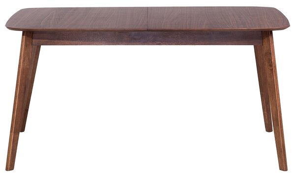 Rozkládací jídelní stůl MADOX Tmavý ořech 150/190 cm 90 cm