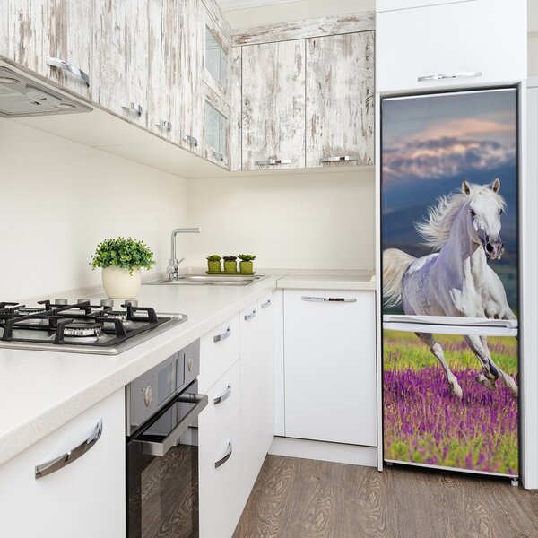 Samolepící nálepka na ledničku Bílý kůň FridgeStick-70x190-f-113343319