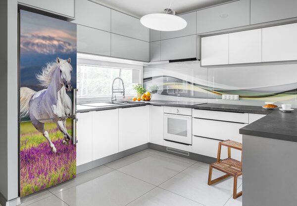 Samolepící nálepka na ledničku Bílý kůň FridgeStick-70x190-f-113343319