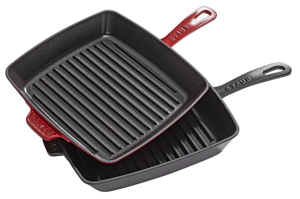 GRILOVACÍ PÁNEV smalt 24/24 cm Staub - Online Only vaření, Online Only