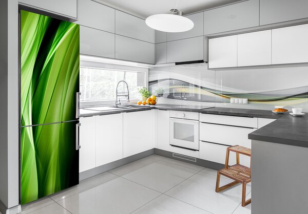 Nálepka na ledničku Zelené vlny pozadí FridgeStick-70x190-f-87078667