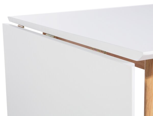 Rozkládací jídelní stůl MEDIO Bílá 120/155 cm 80 cm
