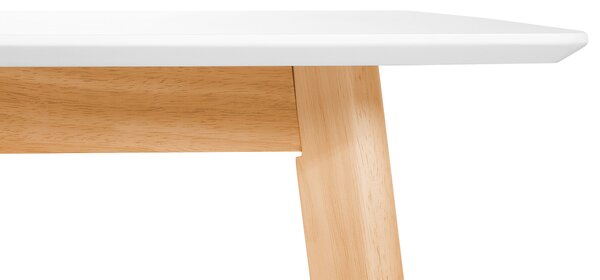 Rozkládací jídelní stůl MEDIO Bílá 120/155 cm 80 cm