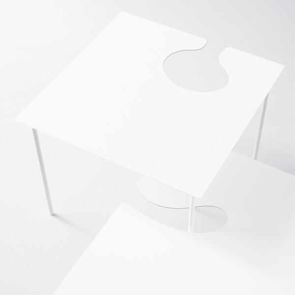 Desalto designové odkládací stolky Softer than Steel (30 x 30 cm)