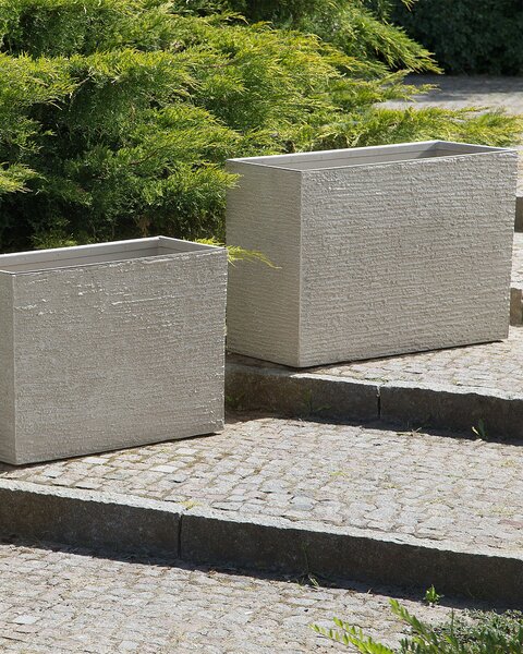 Květináč EDESSA 80 cm Světle béžová