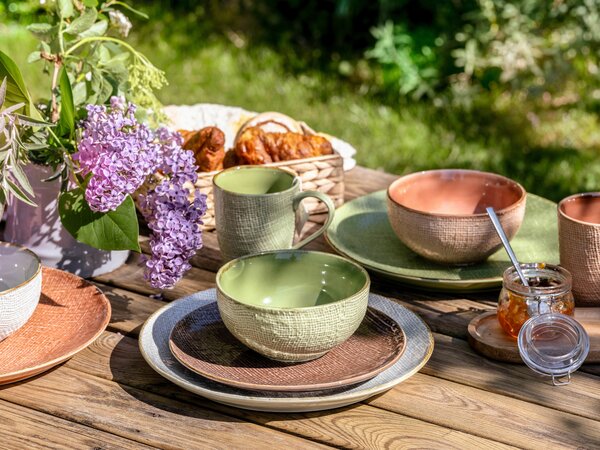 KOMBINOVANÁ SOUPRAVA, 16dílné, kamenina Creatable - Online Only nádobí, Online Only