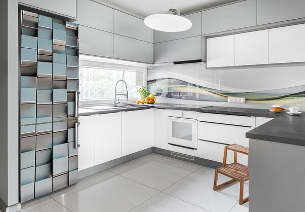 Nálepka na ledničku Stěna krychle FridgeStick-70x190-f-87762697