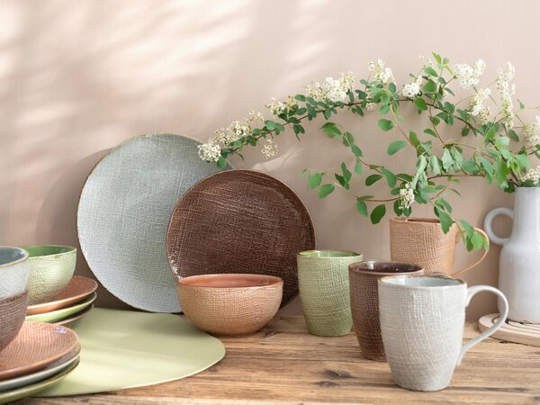 KOMBINOVANÁ SOUPRAVA, 16dílné, kamenina Creatable - Online Only nádobí, Online Only