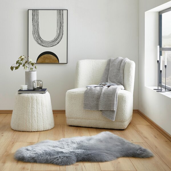 OVČÍ KOŽEŠINA, 60/90-95 cm, šedá Linea Natura - Online Only koberce & rohožky, Online Only