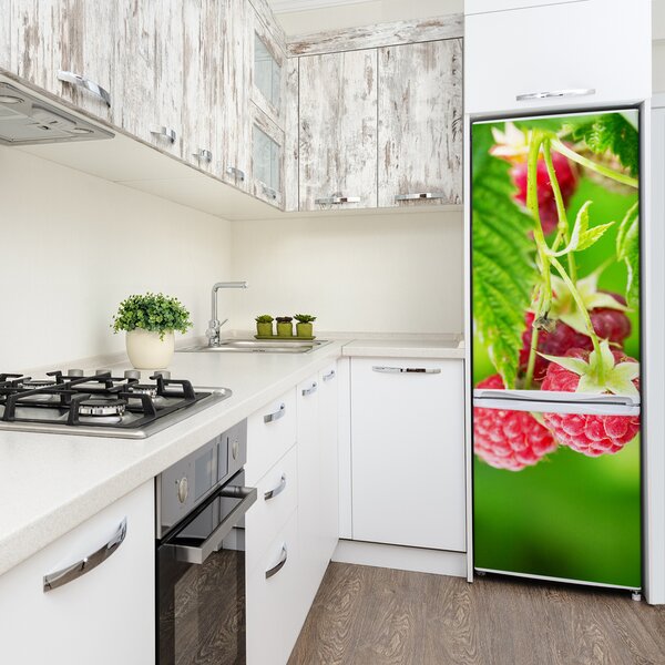 Nálepka na ledničku fototapeta Maliny na keři FridgeStick-70x190-f-87846615