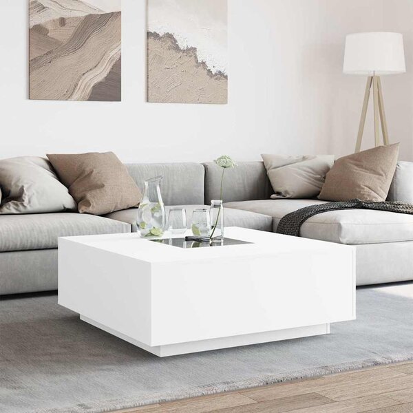 Konferenční stolek s Infinity LED bílý 100 x 100 x 40 cm 3284042