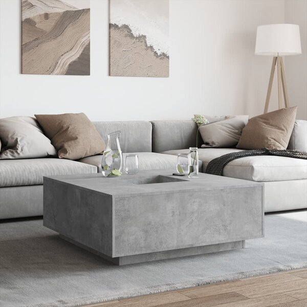 Konferenční stolek betonově šedý 100x100x40 cm kompozitní dřevo 3284052