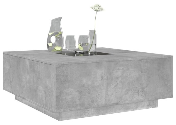 Konferenční stolek s Infinity LED betonově šedý 100x100x40 cm 3284045