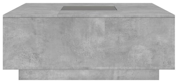 Konferenční stolek s Infinity LED betonově šedý 100x100x40 cm 3284045