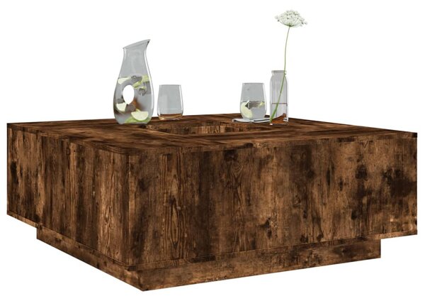 Konferenční stolek kouřový dub 100x100x40 cm kompozitní dřevo 3284053