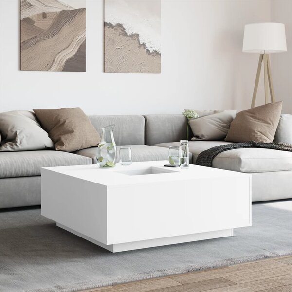 Konferenční stolek bílý 100 x 100 x 40 cm kompozitní dřevo 3284049