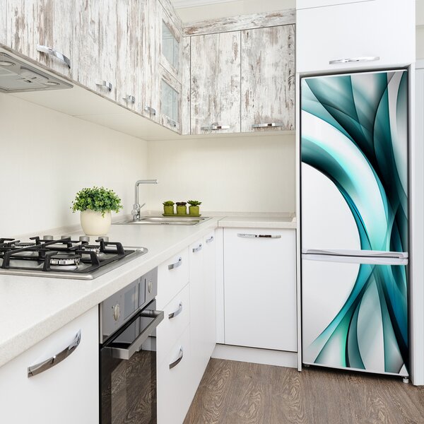 Nálepka na ledničku Abstraktní vlny FridgeStick-70x190-f-88270919