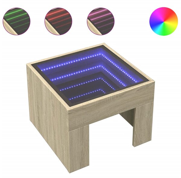 Noční stolek s Infinity LED dub sonoma 40 x 40 x 30 cm 3284072