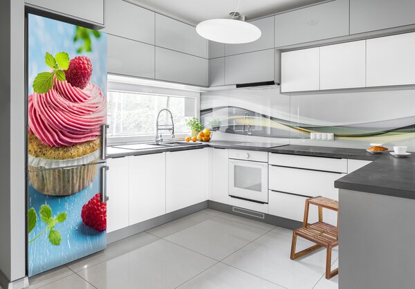 Foto nálepka na ledničku Malinový zákusek FridgeStick-70x190-f-88698302