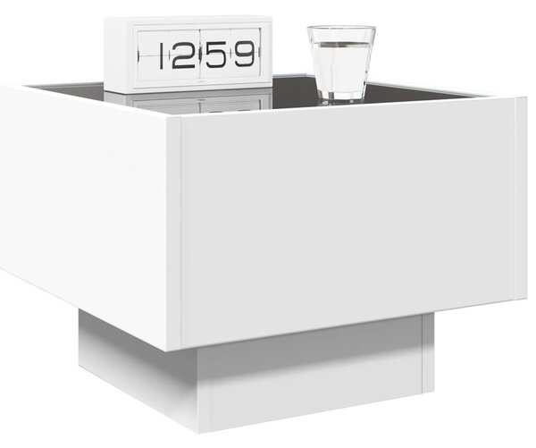 Noční stolek s Infinity LED bílý 40 x 40 x 30 cm 3284063