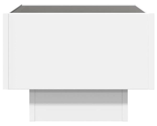 Noční stolek s Infinity LED bílý 40 x 40 x 30 cm 3284063