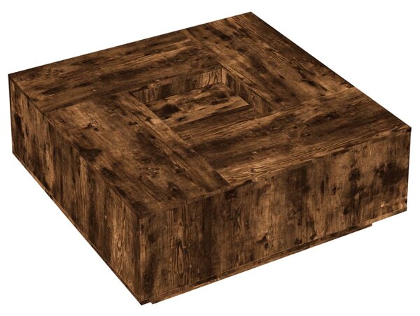 Konferenční stolek kouřový dub 100x100x40 cm kompozitní dřevo 3284053