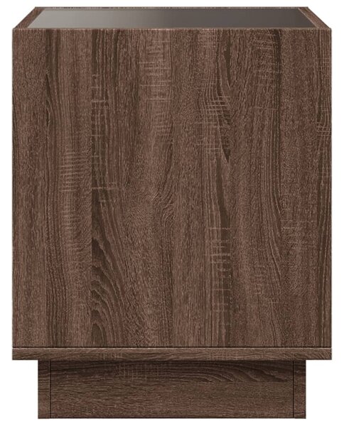 Noční stolek s Infinity LED hnědý dub 40 x 40 x 50 cm 3284083