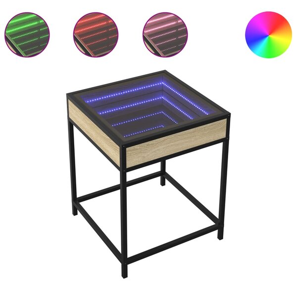 Noční stolek s Infinity LED dub sonoma 40 x 40 x 51 cm 3284092
