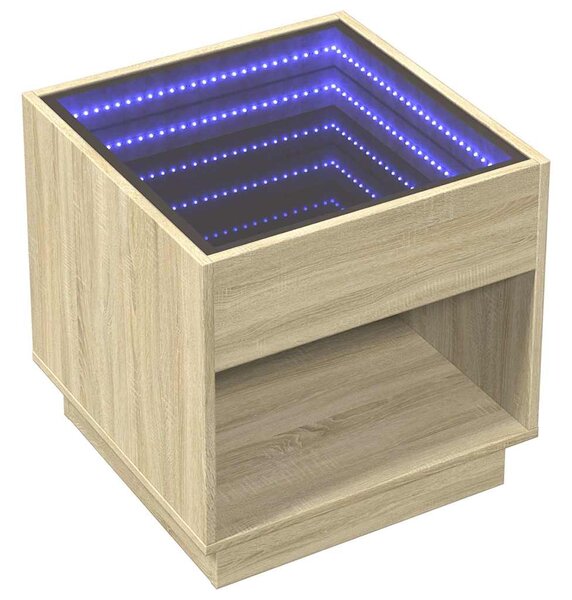 Noční stolek s Infinity LED dub sonoma 50 x 50 x 50 cm 3284086