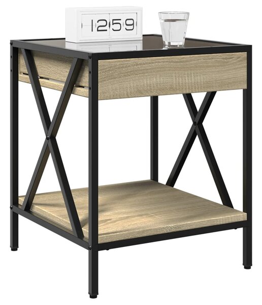 Noční stolek s Infinity LED dub sonoma 40 x 40 x 49 cm 3284097