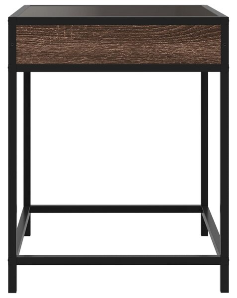 Noční stolek s Infinity LED hnědý dub 40 x 40 x 51 cm 3284095