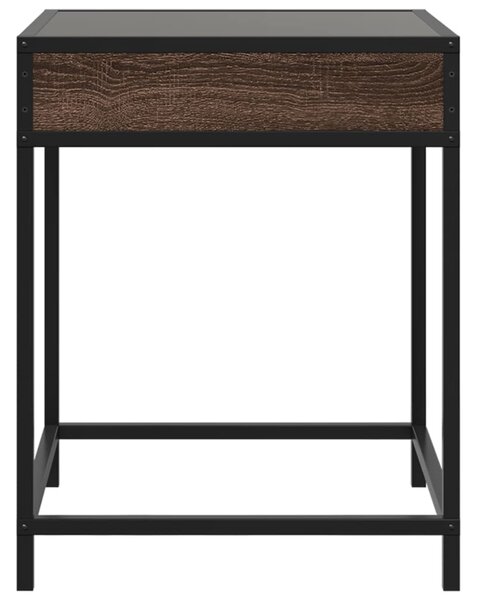 Noční stolek s Infinity LED hnědý dub 40 x 40 x 51 cm 3284095