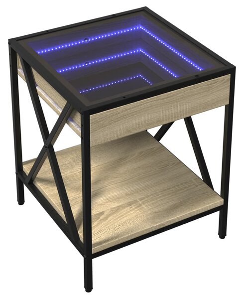 Noční stolek s Infinity LED dub sonoma 40 x 40 x 49 cm 3284097