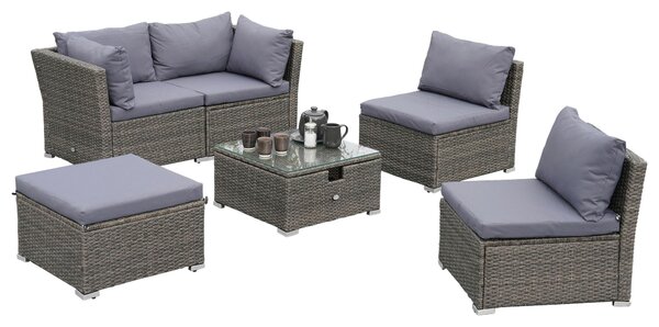 ZAHRADNÍ SEDACÍ SOUPRAVA 3dílné, kov, plast, sklo, textil Gardenson - Online Only zahradní nábytek, Online Only