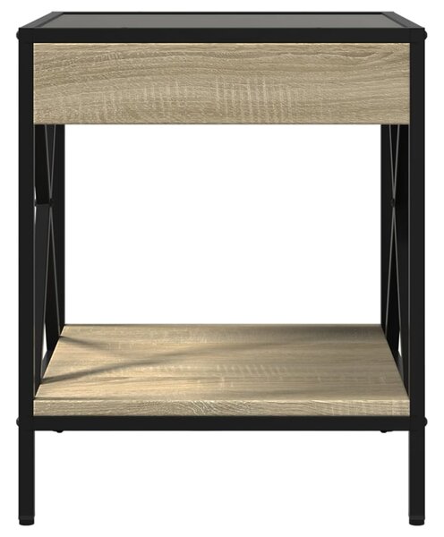 Noční stolek s Infinity LED dub sonoma 40 x 40 x 49 cm 3284097