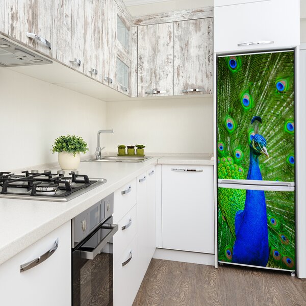 Samolepící nálepka na ledničku stěnu Páv FridgeStick-70x190-f-88874077