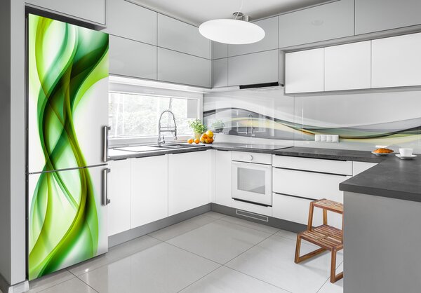 Nálepka na ledničku Abstraktní vlny FridgeStick-70x190-f-89102505
