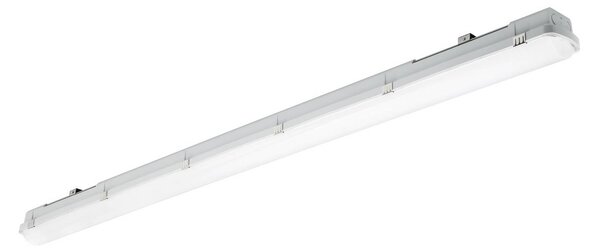 Sylvania LED svítidlo RESISTO, světle šedé, 150 cm, 42 W, 840 IP66, Hliník / šedá / zinek, Plast