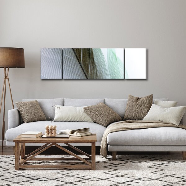 Obraz - Peří, makro (170x50 cm)