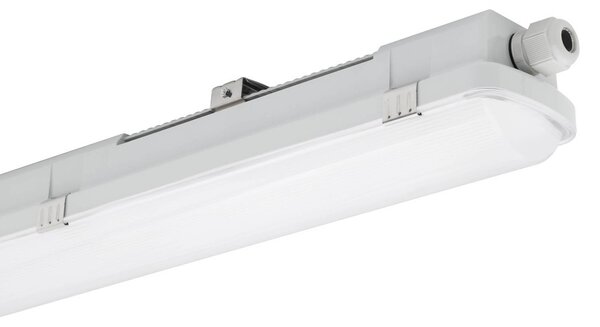 Sylvania LED svítidlo s čidlem RESISTO, šedé, 120 cm, 34 W, 840, IP66, Hliník / šedá / zinek, Plast