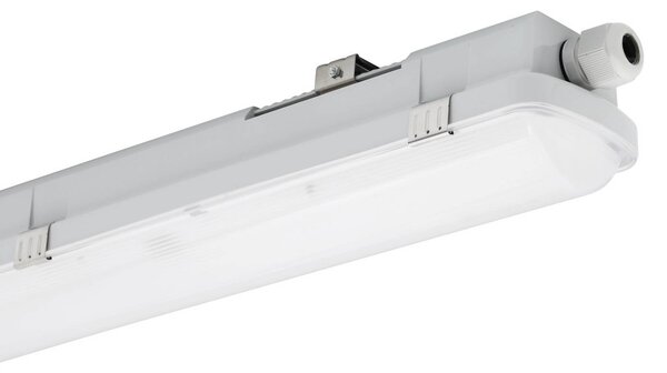 Sylvania LED svítidlo RESISTO, světle šedé, 65 cm, 15 W, 840, IP66, Hliník / šedá / zinek, Plast