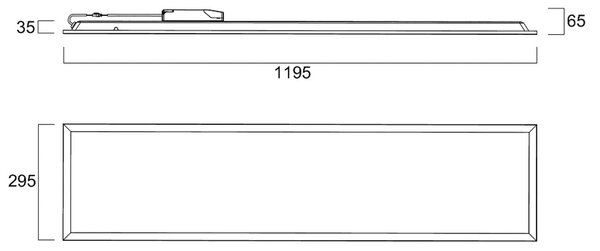 Sylvania Zapuštěný LED panel QUANTUM, bílý, 120 × 30 cm, DALI, 26 W, UGR19, IP54, stmívatelný, Bílá / opál, Pracovna / kancelář, kov, Zapuštěné hranaté