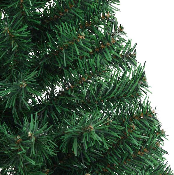Umělý poloviční vánoční stromek se stojanem zelený 120 cm PVC 328415