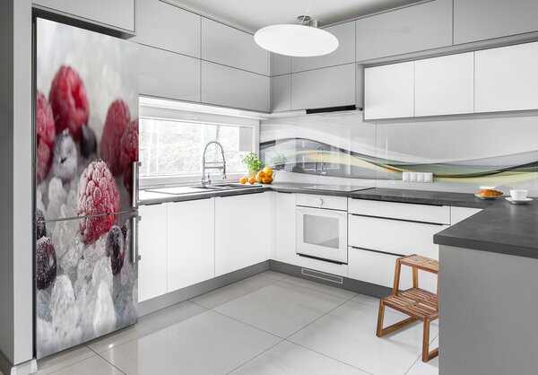 Nálepka na ledničku fototapeta Mražené ovoce FridgeStick-70x190-f-90017236