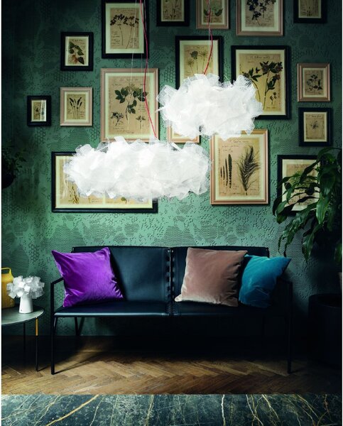 SLAMP CLISL00PXL01T00000EU Clizia large Pixel, designové svítidlo s čirým kabelem, 3x12W E27, prům. 78cm