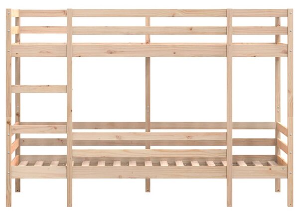 Patrová postel bez matrace 90 x 190 cm masivní borové dřevo 3284221
