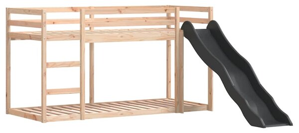 Patrová postel se skluzavkou a žebříkem 80 x 200 cm borovice 3284239